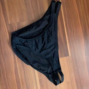 Black bathing suit bottoms